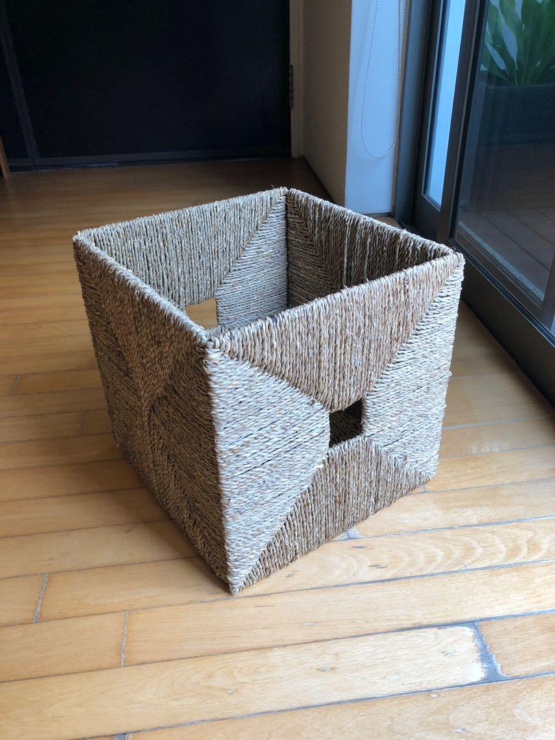 IKEA Knipsa seagrass basket, Furniture & Home Living, Home Improvement & Organisation, Storage