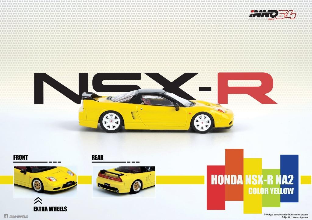 Inno64 Honda Nsx R Na2 Yellow 黃跟多套軨1 64 Inno 64 玩具 遊戲類 玩具 Carousell