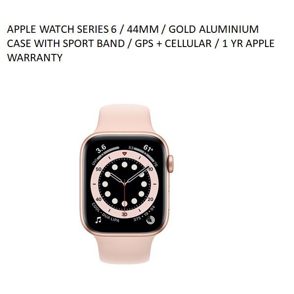 APPLE WATCH SERIES 44MM GOLD ALUMINIUM CASE WITH SPORT BAND