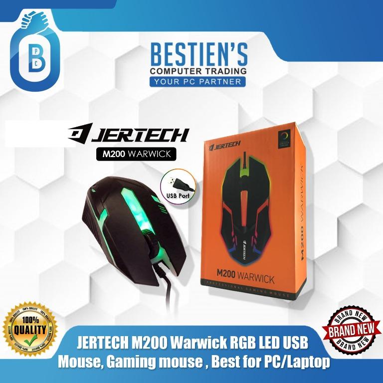 Jertech M200 Warwick Rgb Led Usb Mouse Gaming Mouse Best For Pc Laptop Electronics Computer Parts Accessories On Carousell