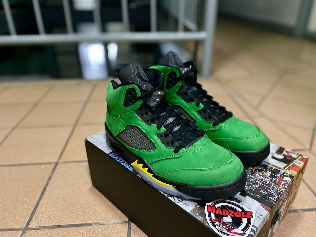 Jordan 5 shop apple green