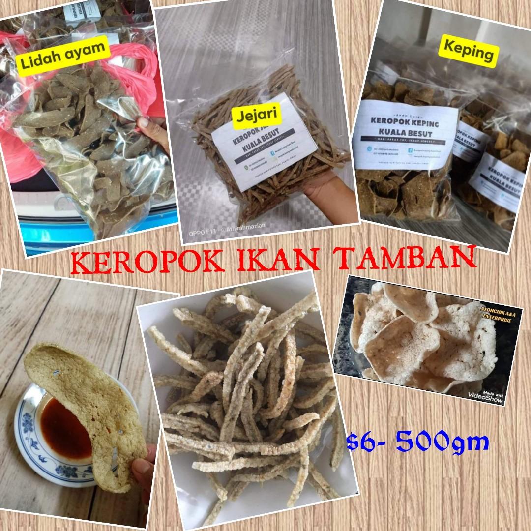 Raw Keropok Ikan Tamban Terengganu Food Drinks Local Eats On Carousell