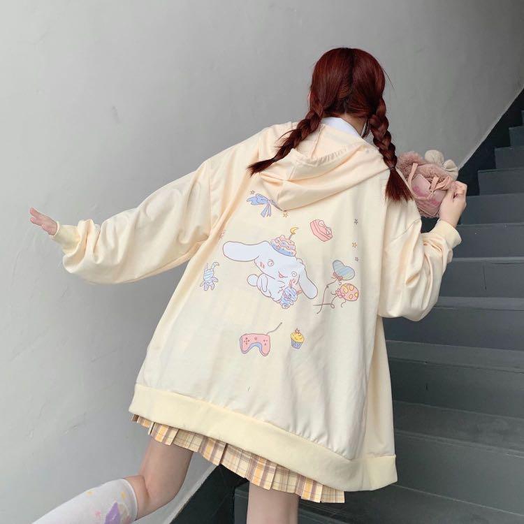 Korean school girl oversize jacket ulzzang oversize hoodie sweater pullover oversize outerwear