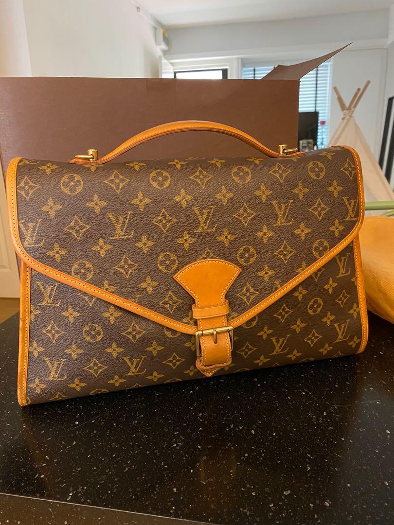 Vintage Louis Vuitton Bel Air Beverly with Strap Two Way Satchel Brown  Monogra