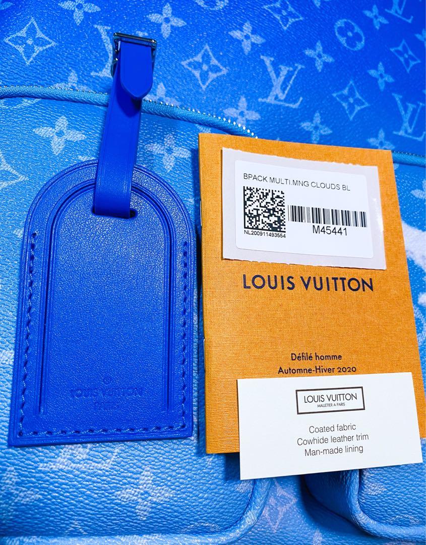 Louis Vuitton Backpack Multipocket Clouds Monogram Blue in Coated