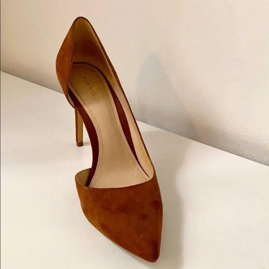Mango brown heels
