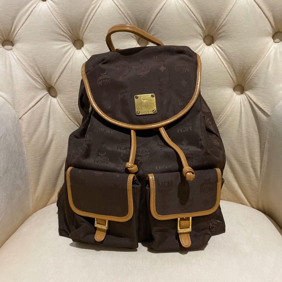 MCM Germany Nylon Backpack, Luxury, Bags & Wallets on Carousell