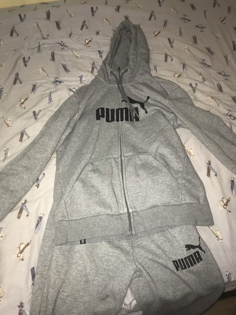 Mens puma tracksuit grey outlet