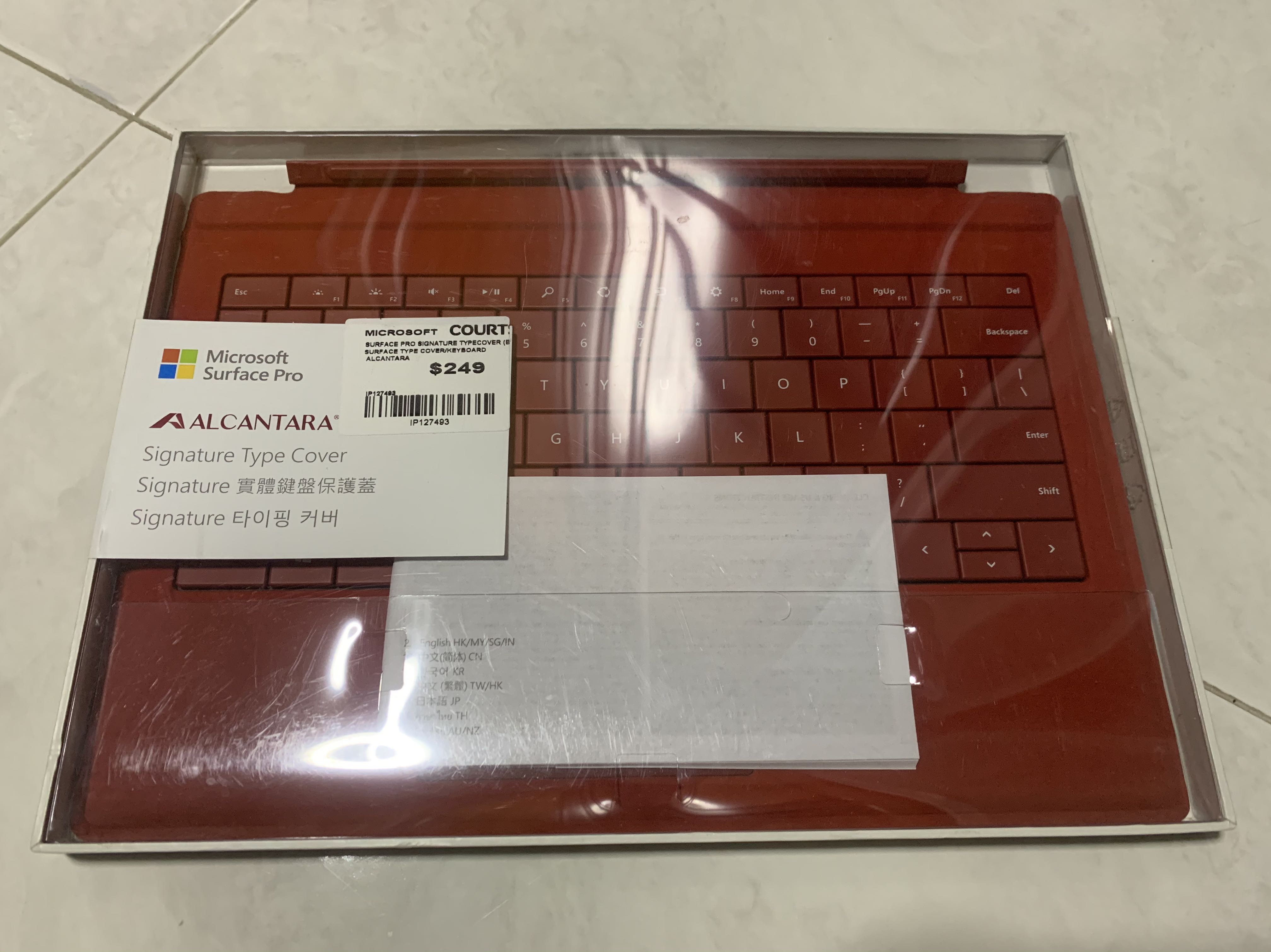 Microsoft Surface Pro Type Cover Alcantara Electronics Computer Parts Accessories On Carousell