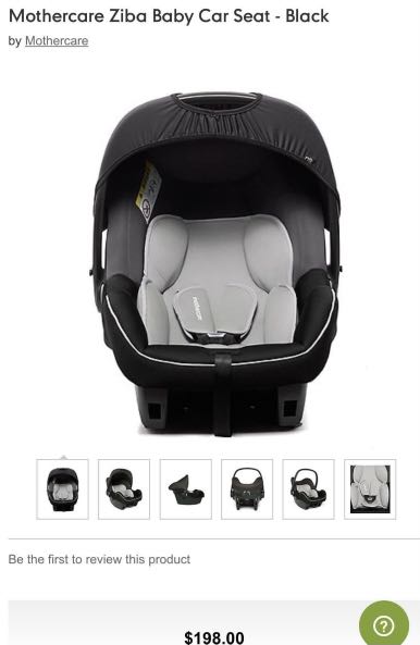 mothercare ziba car seat