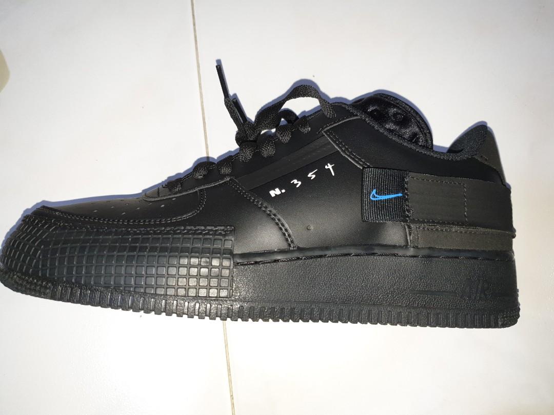 Nike Air Force 1 Black N 357 New Release Men S Fashion Footwear Sneakers On Carousell
