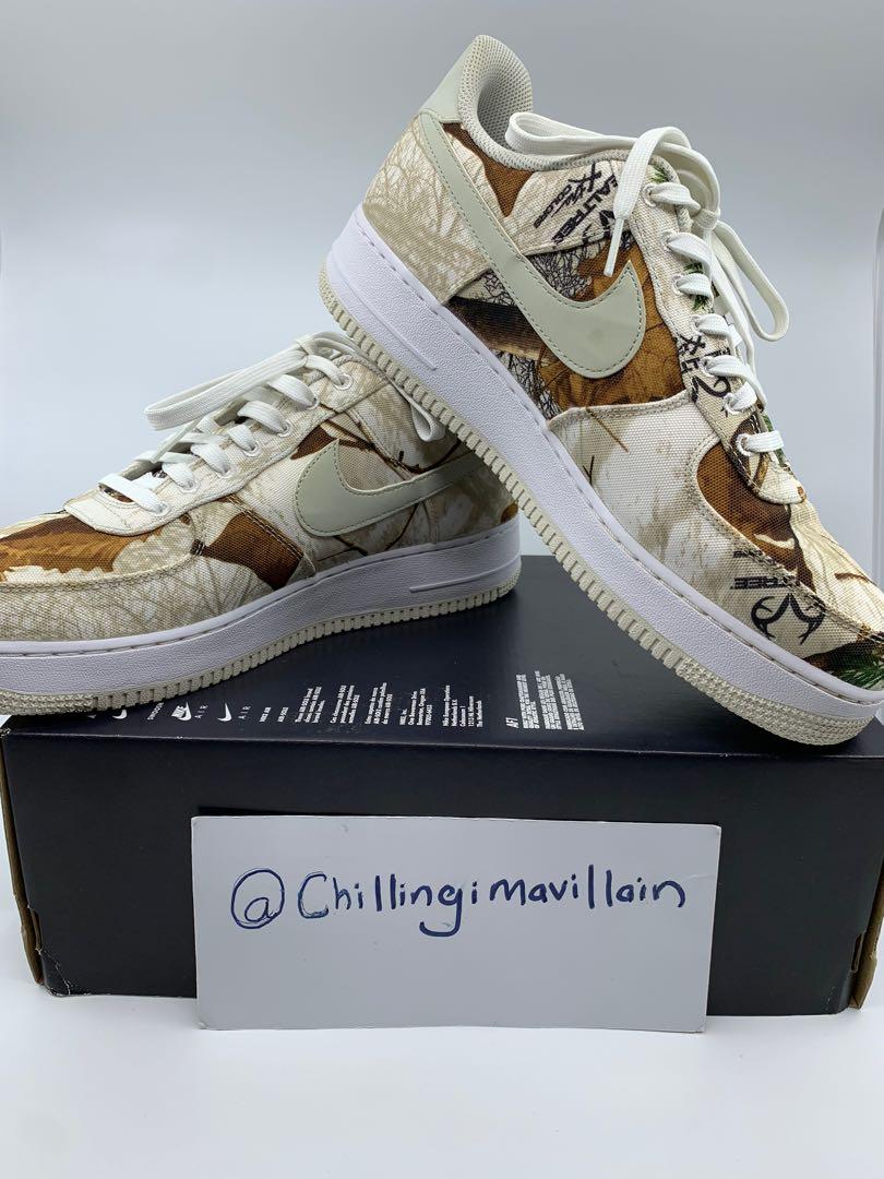 Nike Air Force One 1 Forces AF1 Low Realtree White Light Bone Real