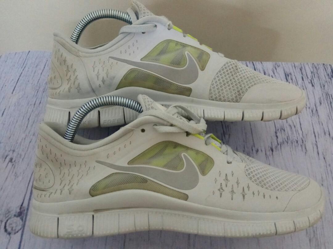 Nike free run 3 mens silver deals