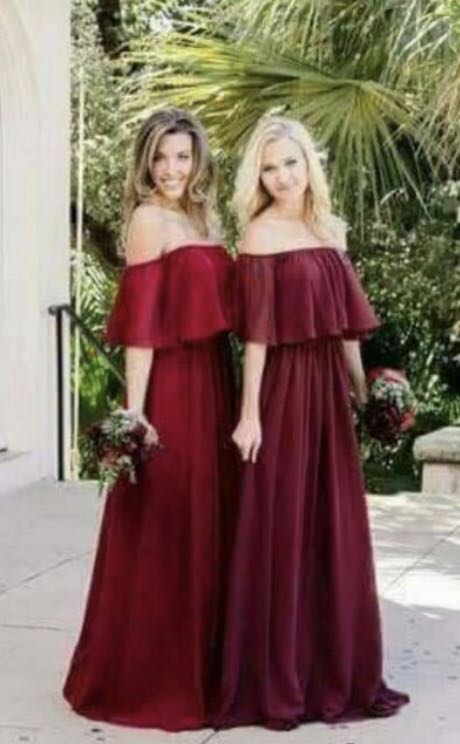 Infinity gown off shoulder sale