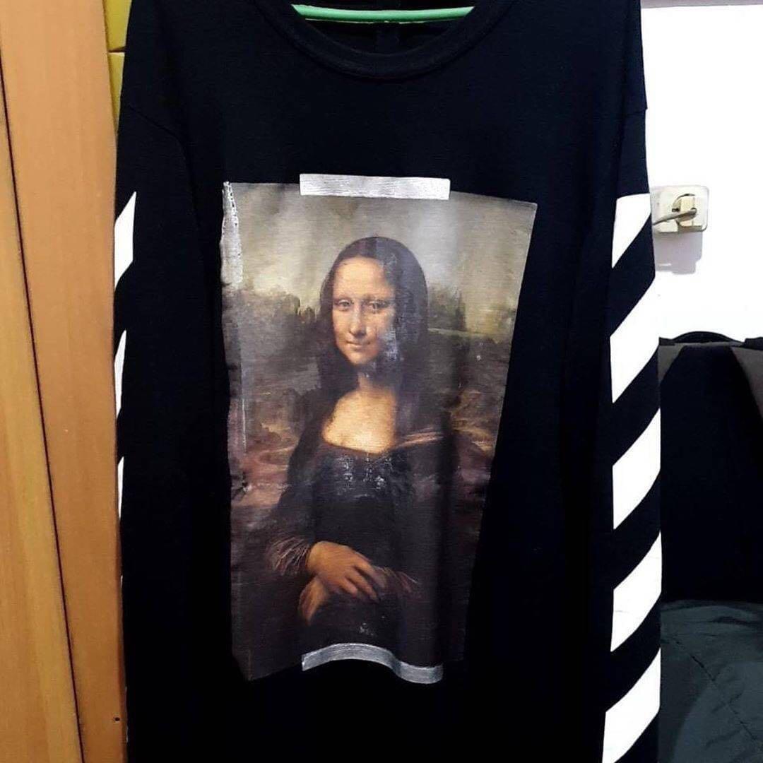 Mona lisa crewneck off white hot sale