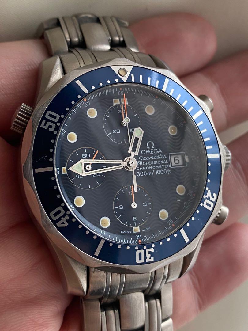 Omega Seamaster Professional Chronograph Titanium Men S Fashion Watches On Carousell