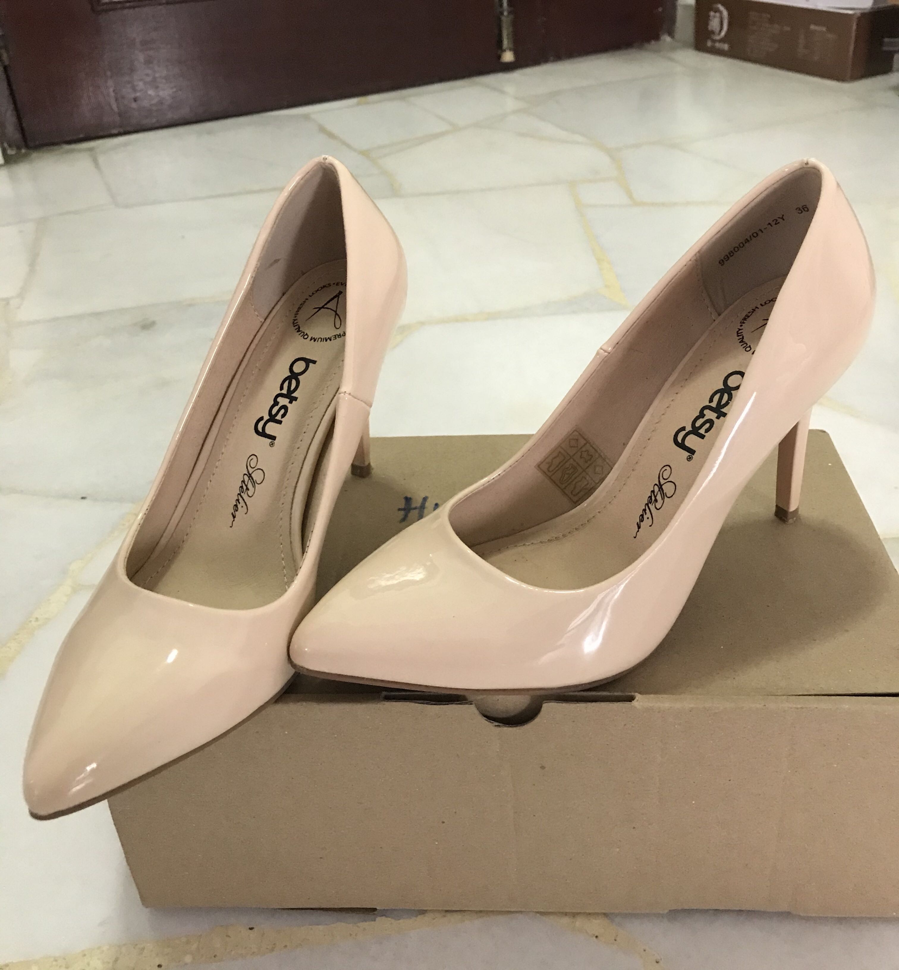 Peach coloured heels sales