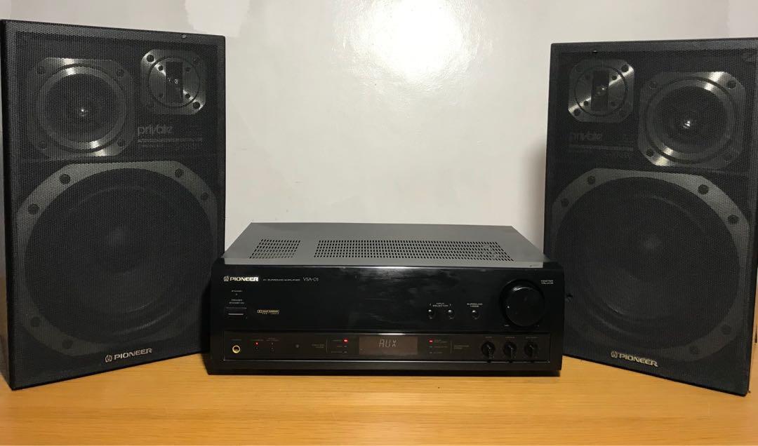 Pioneer Amplifier and Speakers, Audio