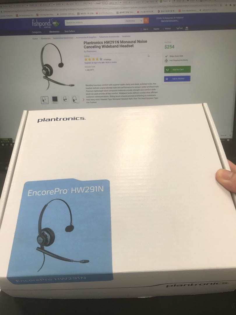 Plantronics outlet encorepro hw291n