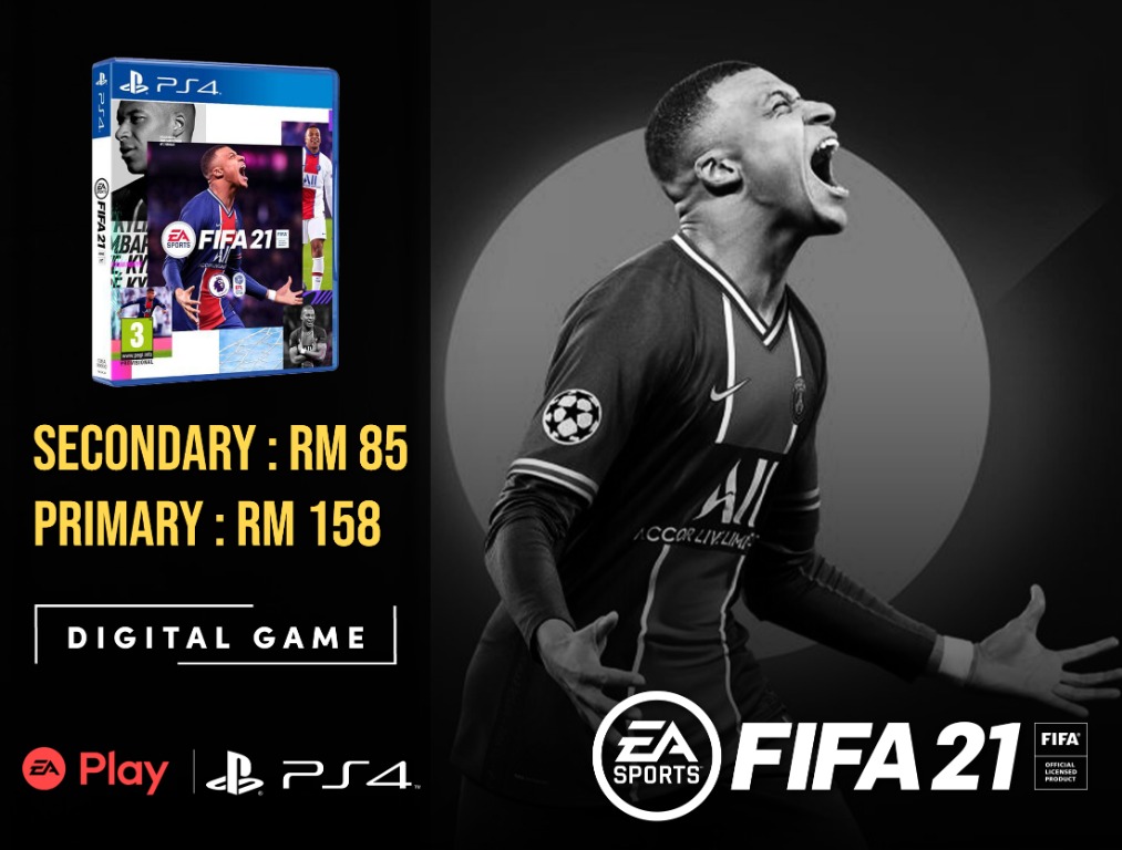 Ps4 Fifa 21 Fifa 2021 Standard Edition R3 English Chinese Digital Game Video Gaming Video Games On Carousell