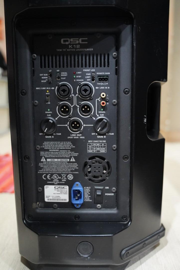 Qsc k12 1 kw 75 active loudspeaker top