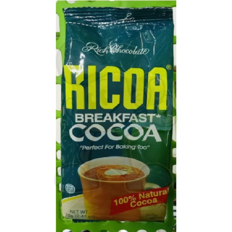 Ricoa Breakfast Cocoa, 70g, Powdered Milk