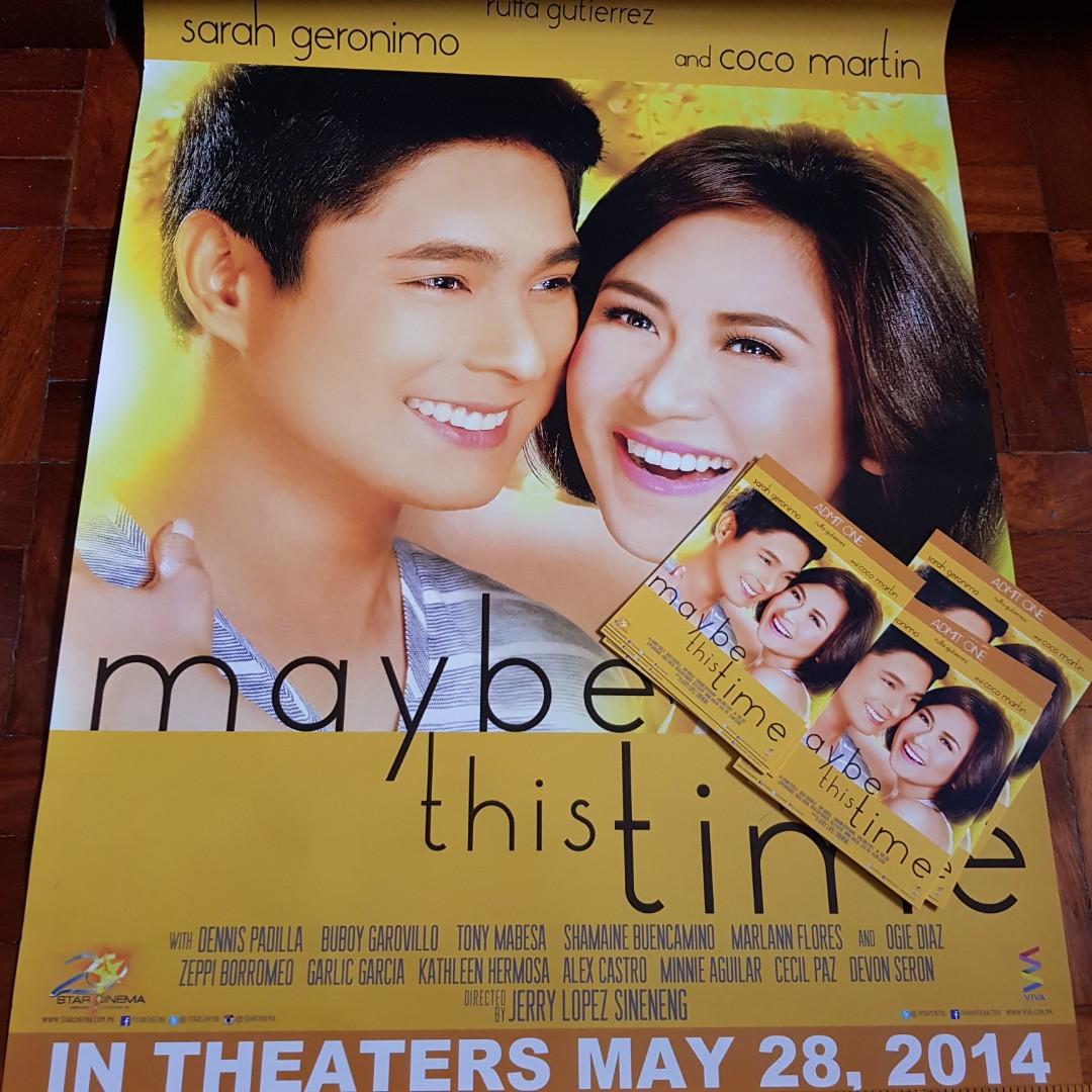 Sarah Geronimo Coco Martin Maybe This Time Movie Poster Books Stationery On Carousell