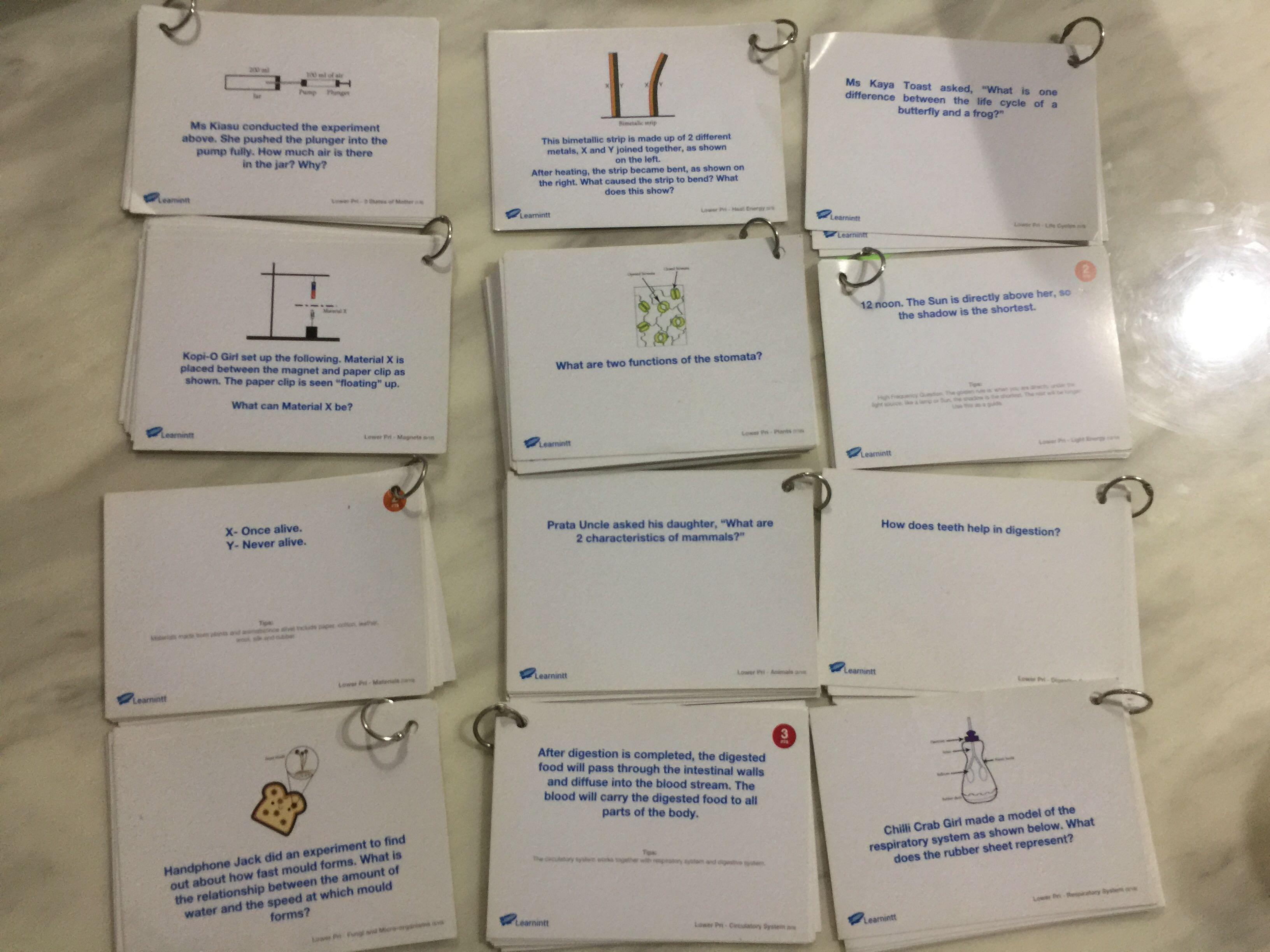 Science Flashcards Lower Primary Learnintt, Hobbies & Toys, Books