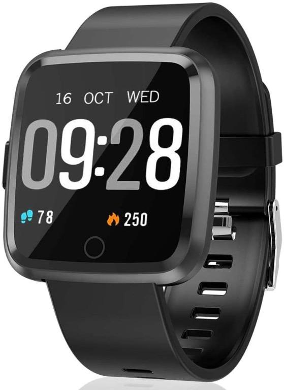 Semaco Smart Watches Fitness Tracker Watch with Heart Rate Monitor Sleep Monitor Calorie Counter Pedometer Stop Watch for Kids Women Men Black Mobile Phones Gadgets Wearables Smart Watches on Carousel...