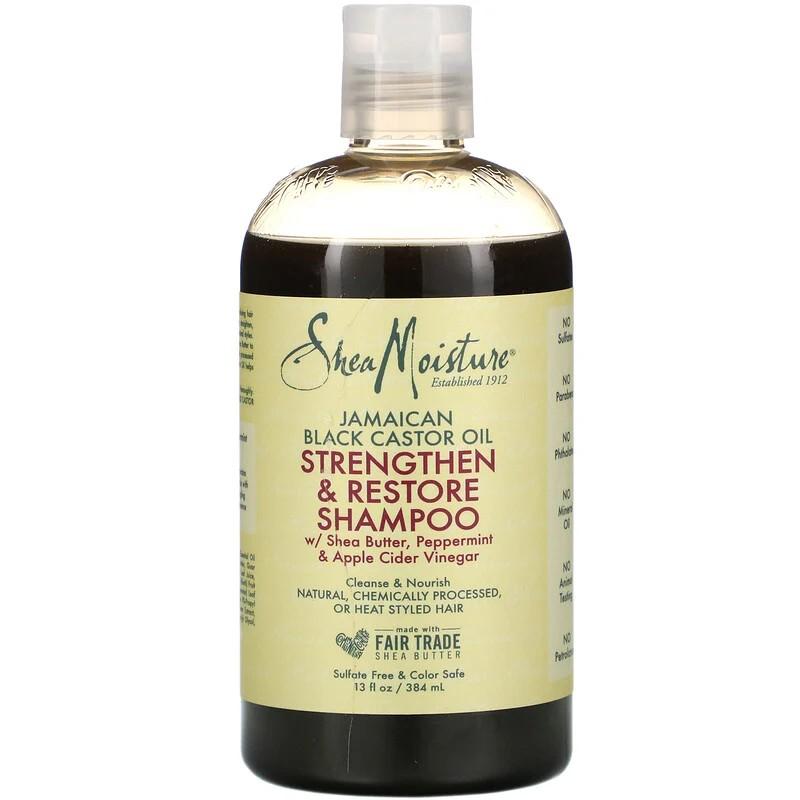 Shea Moisture Jamaican Black Castor Oil Strengthen Restore Shampoo Health Beauty Hair Care On Carousell