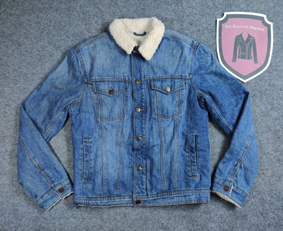 sherpa and denim jacket