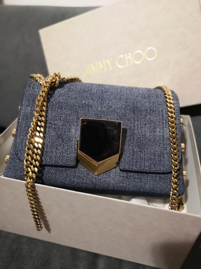 Jimmy choo denim bag sales