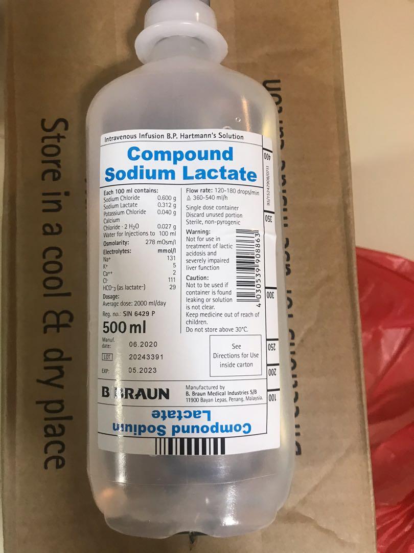 Hartmann's Solution (Sodium Lactate) 500mL / 1000mL — My Animal Dispensary