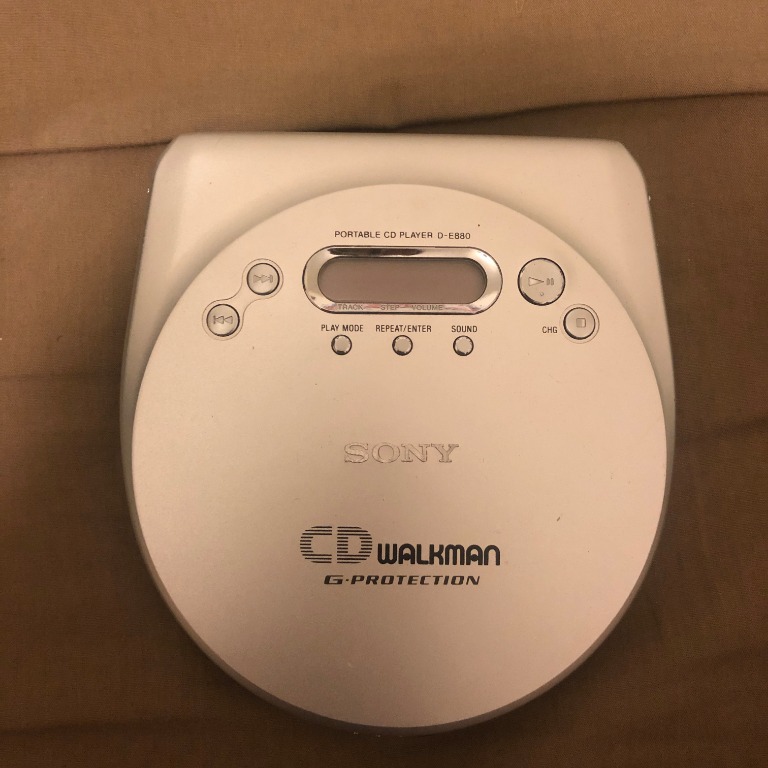 零件機】SONY WALKMAN D-E880 CD隨身聽, 耳機及錄音音訊設備, 音樂播放