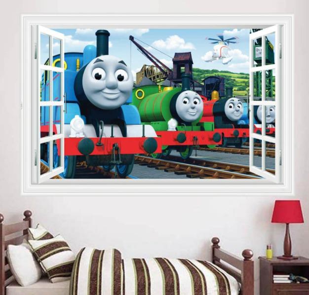 Thomas And Friends Train Children Cartoon Kids Wallpaper Wall Sticker Decal Home Decor Furniture Home Living Home Decor Wall Decor On Carousell