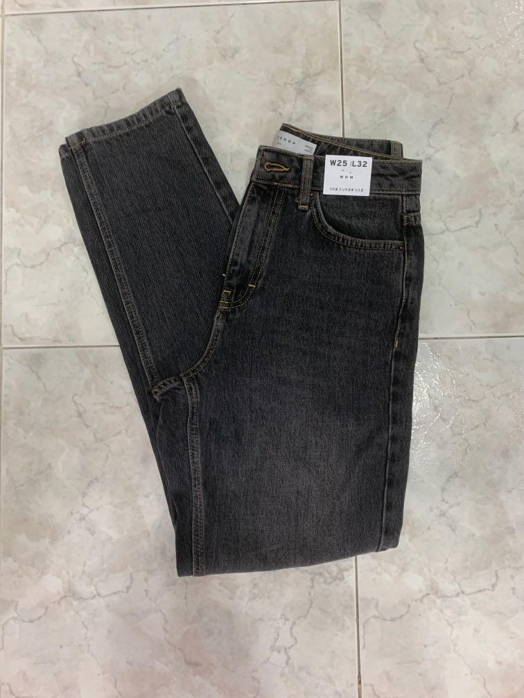 topshop mom high waisted tapered leg