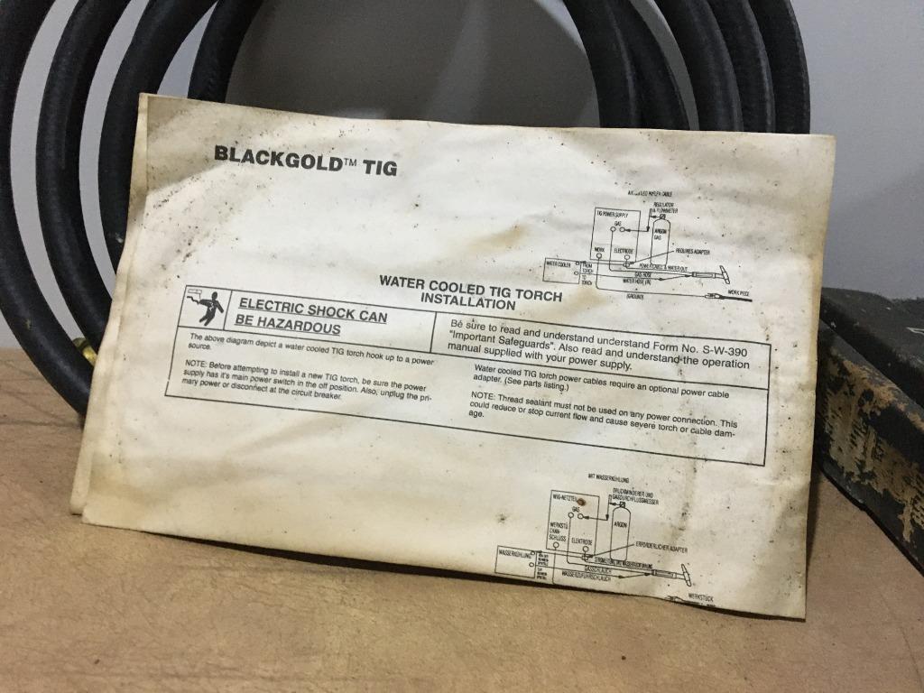 Tweco BlackGold Tig Torch, Commercial & Industrial, Construction Tools ...