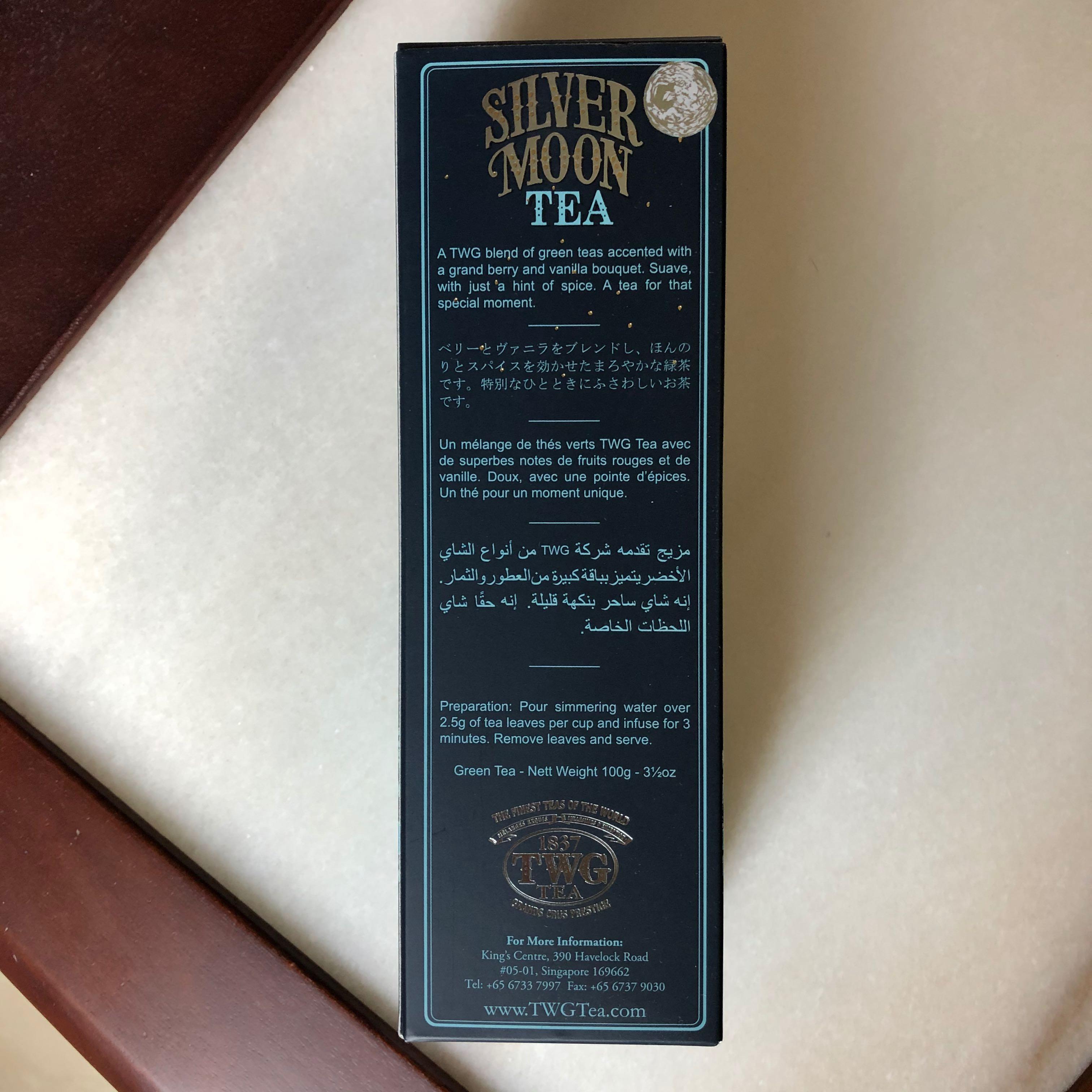 TWG Silver Moon Tea, Furniture & Home Living, Kitchenware & Tableware