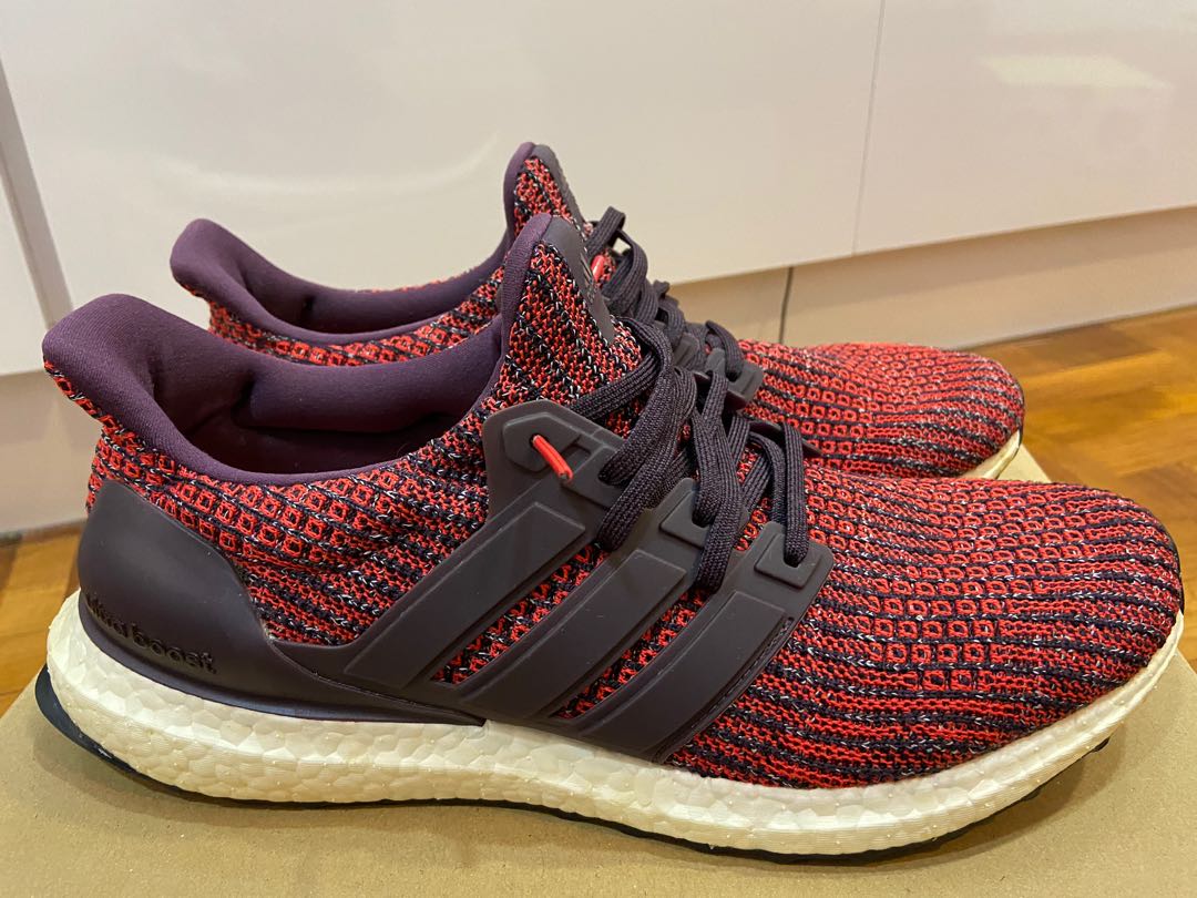 Ultraboost noble red Men s Fashion Footwear Sneakers on Carousell