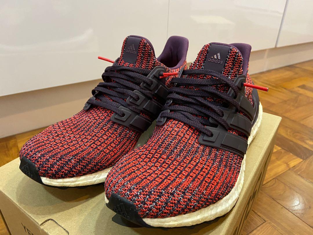 Ultraboost noble red Men s Fashion Footwear Sneakers on Carousell