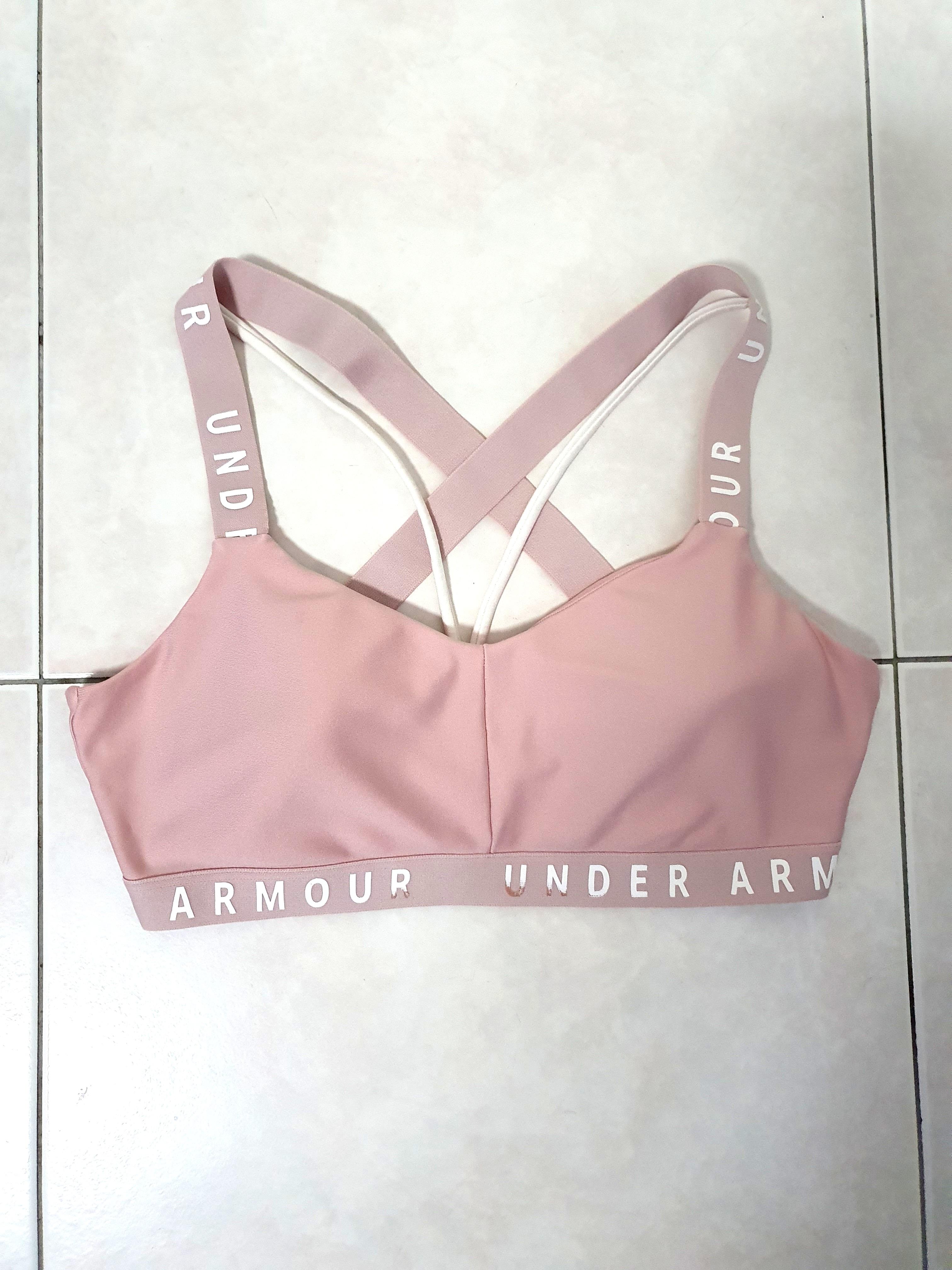 under armour strappy logo bra