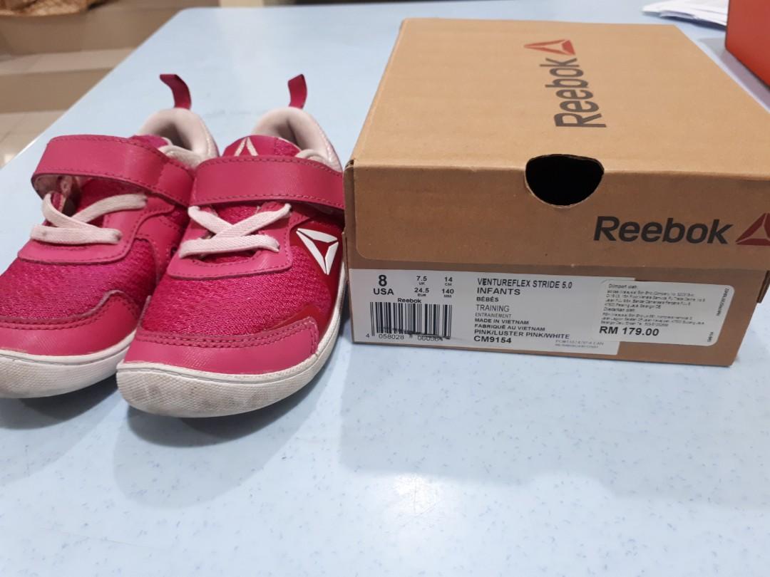 infant girl reebok shoes