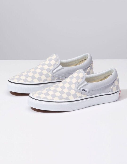 Vans Checkerboard Slip On grey, Men's 