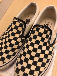 vans check slip ons