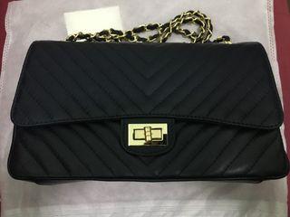 Vera pelle in navy blue