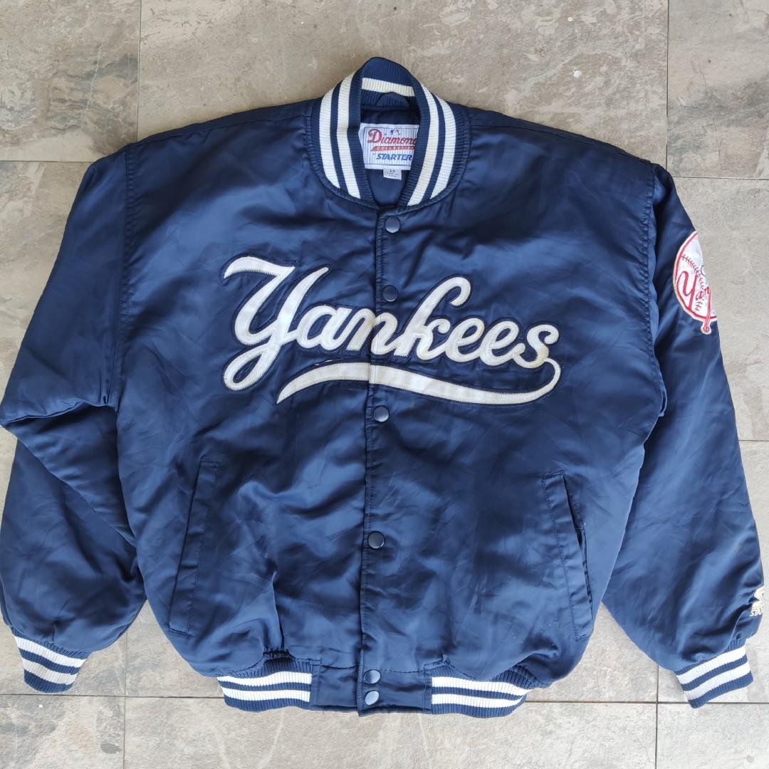 Stitches Yankees Track Jacket - Navy, Men's Fashion, Coats, Jackets and  Outerwear on Carousell