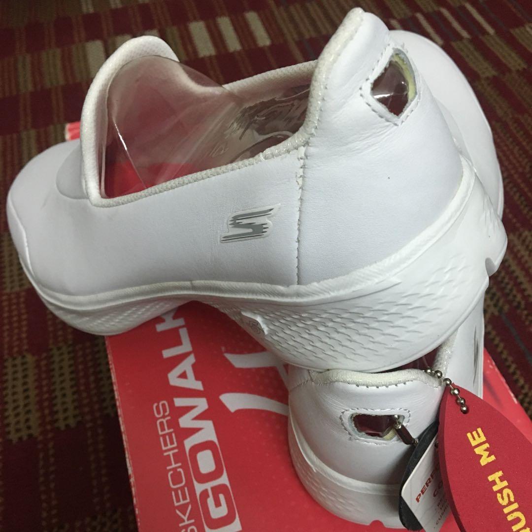 White Skechers Gowalk 4 Kasut putih Women s Fashion Footwear