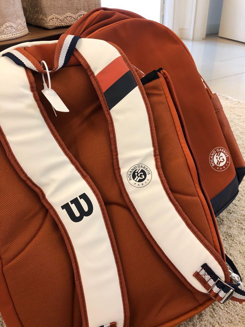 wilson roland garros backpack white