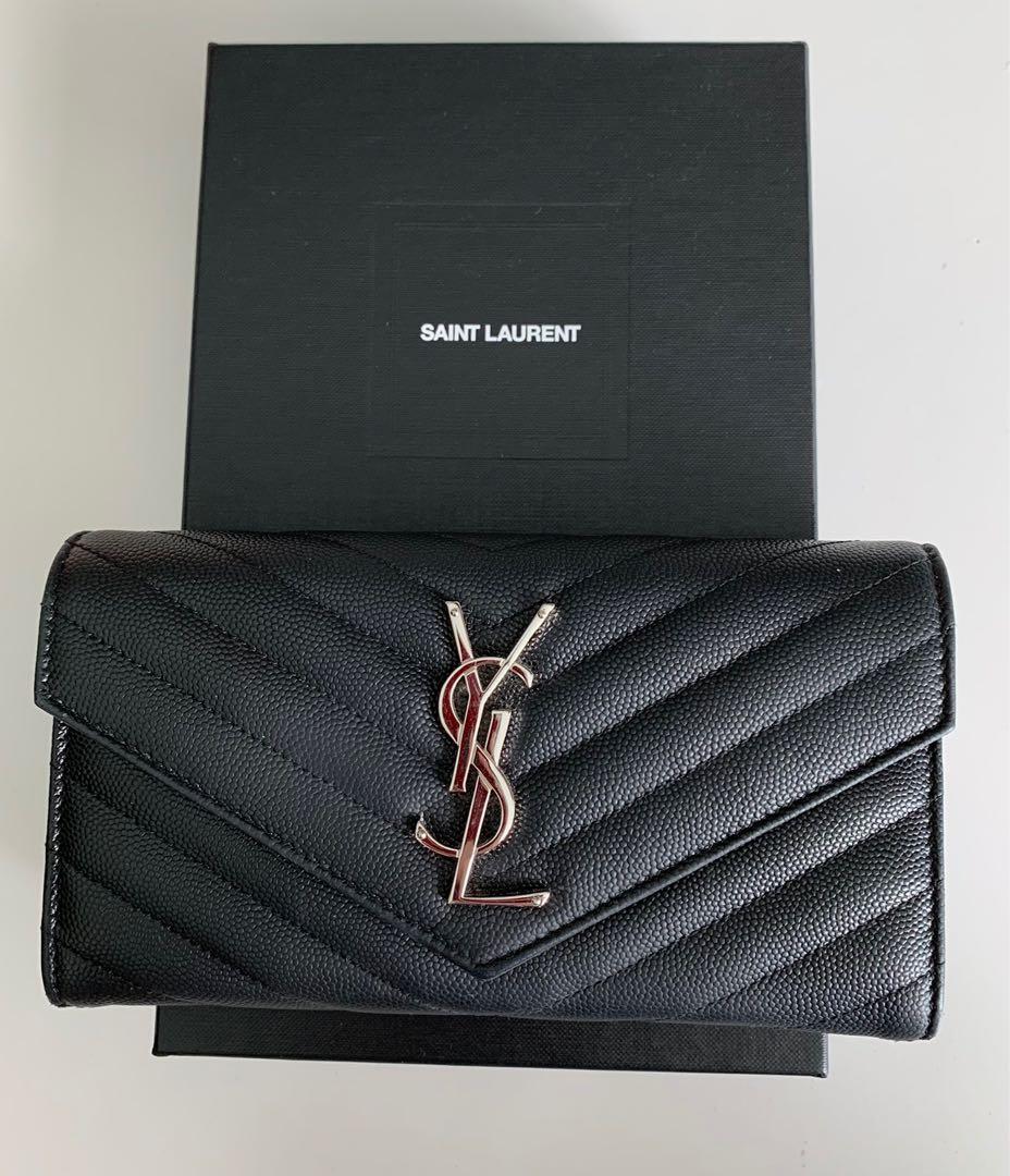 YSL Long Wallet, Luxury, Bags & Wallets on Carousell