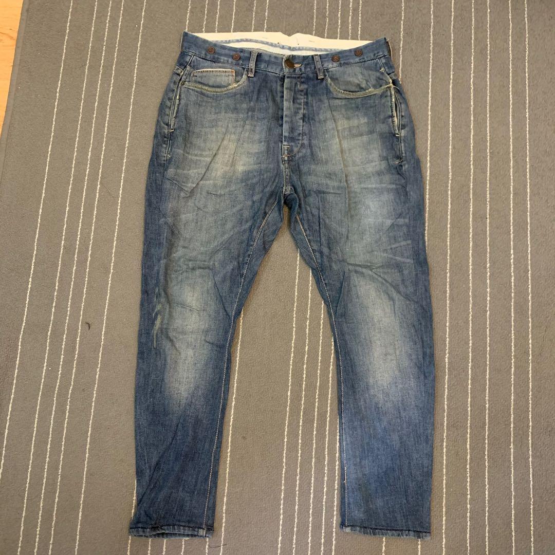 zara men's jeans length
